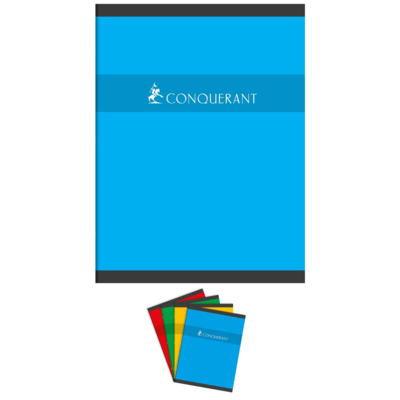 Cahier piqué 24 x 32 cm 48 pages 70g Seyès Coloris Aléatoire