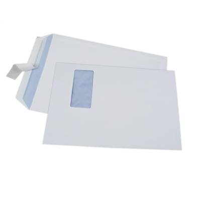 Boîte de 250 pochettes blanches C4 229x324 90 g fenêtre 110x50 - GPV