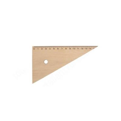 Equerre 60° de 16 cm en bois naturel certifié PEFC