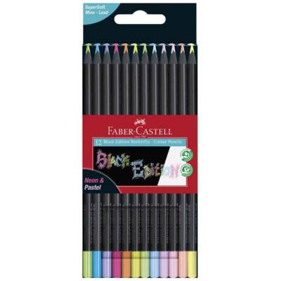 Crayon de couleur Black Edition, étui de 12