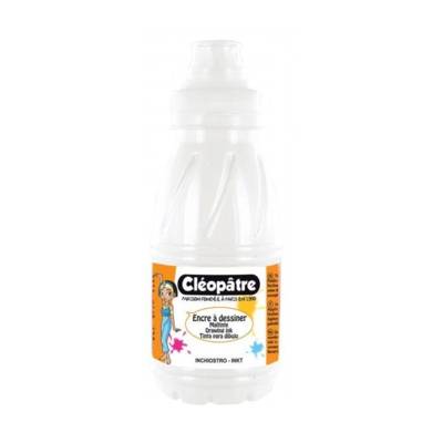 Encre à Dessiner Blanc en 500 ml - CLÉOPÂTRE