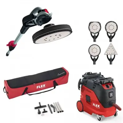 Girafe GE7 + housse + Aspirateur 30 L VCE 33 AC + 3 têtes de ponçage FLEX - 920113