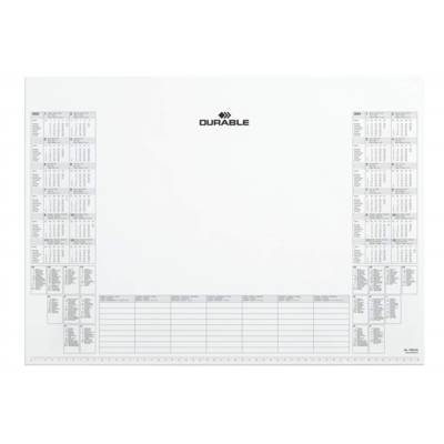 Bloc 25 Feuilles Sous-Mains Calendrier Blanc - DURABLE