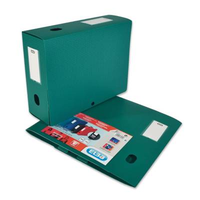 Boite Classement Polypropylène Memphis à Plat - Dos 100mm - 240x320mm - Vert