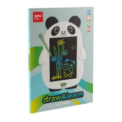 Ardoise LCD en forme de panda, ultralégère, pour dessiner et effacer facilement