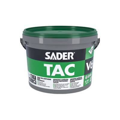 Colle acrylique polyvalente SADER TAC V6 - seau de 6kg - Gedimat - BOSTIK
