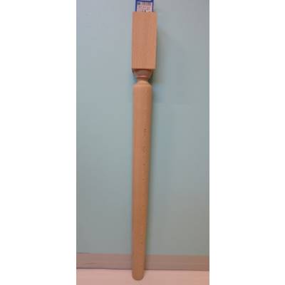 Pied de table haute bois Hêtre brut Ht.740mm Réf 280100 - Maxoutil