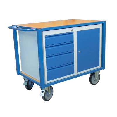 Servante d'atelier équipée 1 bloc porte et 1 bloc tiroirs 500 kg - FIMM - 880002991