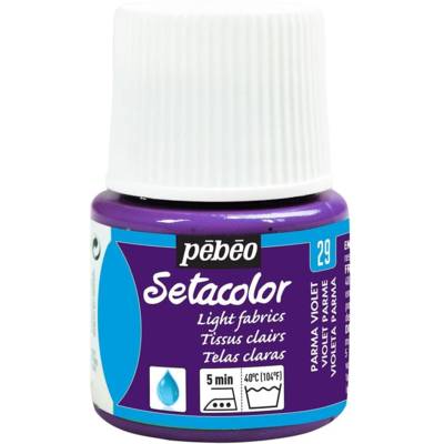 Setacolor Flacon 45ml Peinture pour Tissu clair Violet Parme