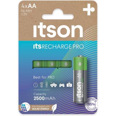 Boîte de 4 piles rechargeables AA Pro NiMH prêtes à l'emploi, 2500 mAh