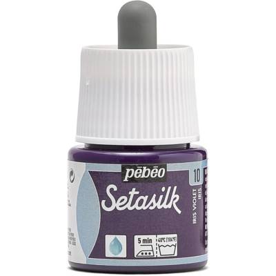 Flacon 45ml Peinture pour Soie SETASILK Iris Violet - PÉBÉO