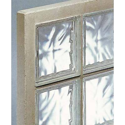 Panneau de 18 briques de verre 198 nuagées incolores N.36 - Gedimat