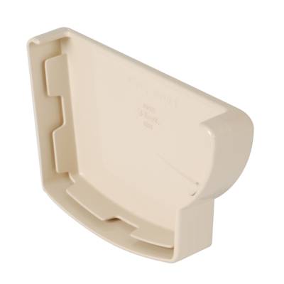 Fond droit pour gouttière PVC moulurée NICOLL OVATION 28 FD28S coloris sable - Gedimat