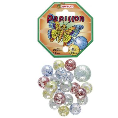 Sachet de 20 Billes 16mm + 1 Calot 25mm PAPILLON