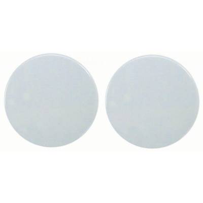 Paire rosace serrure S80 NORMBAU - Bec de cane - Blanc 19 - 247060 - Maxoutil