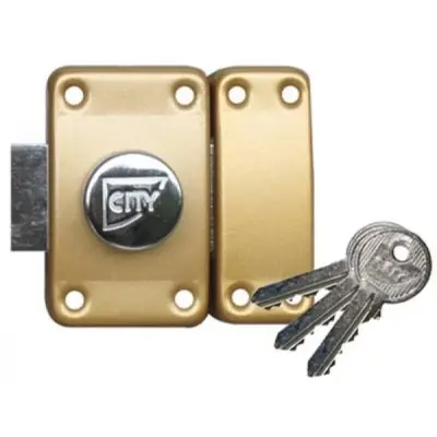 Verrou ISEO City 25 à bouton - Cylindre 30 mm - Sur variure NV 03 - 10020302V03 - CAVERS ISEO
