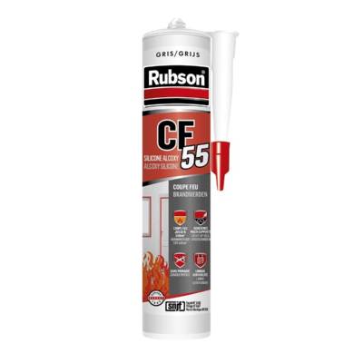 Mastic CF 55 coupe feu gris - cartouche de 300ml - Gedimat - RUBSON