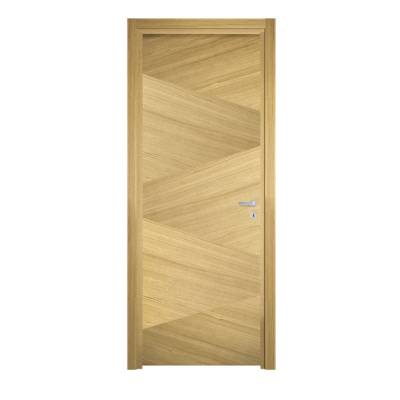 Bloc-porte pleine TORRES plaqué bois chêne Hui.72 à 100 mm - 204 x 83 cm - gauche poussant - Gedimat