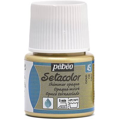 Flacon 45 ml Peinture SETACOLOR opaque pour textiles OR moiré