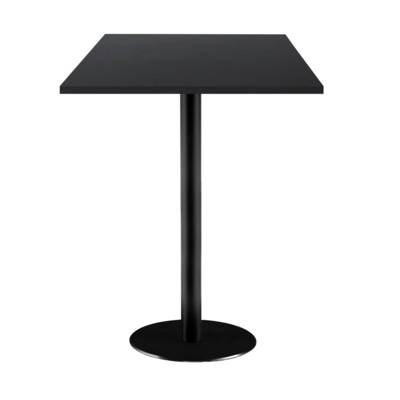 Mange-debout pied noir 60x60cm noir - intérieur - RestooTab