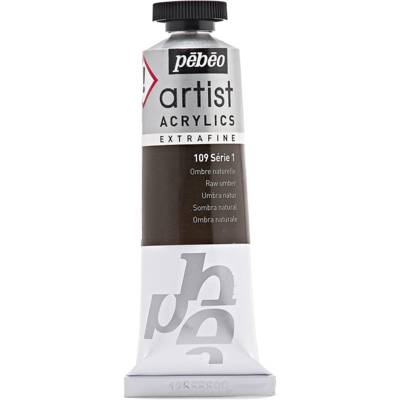 Tube 37 ml Peinture Artist Acrylics Extra fine OMBRE NATURE - PÉBÉO