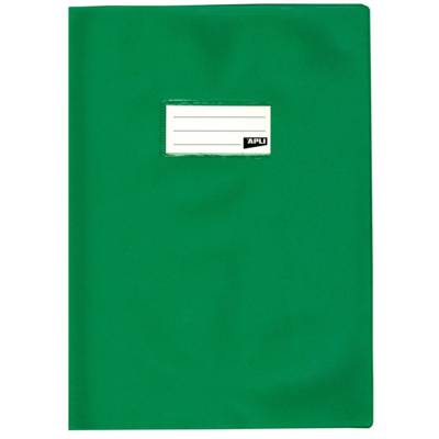 Protège-cahier PVC 19/100ème 24 x 32 cm Opaque Vert - APLI-AGIPA