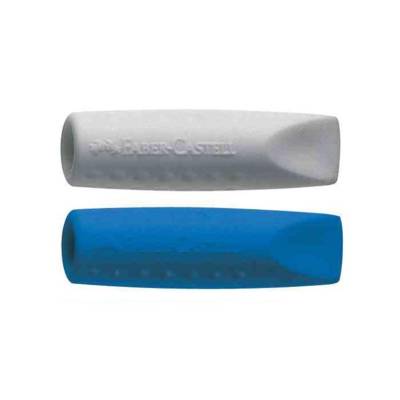 Gommes "GRIP 2001 ERASER CAP" Sachet de 2 (Gris/bleu  OU Gris/rouge)