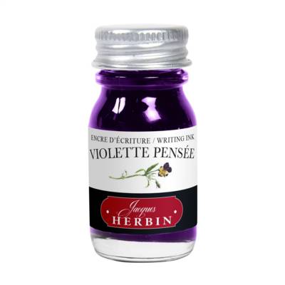 Encre traditionnelle à stylo en flacon 10ml - violette pensée