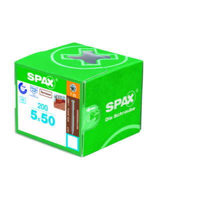 Vis lame de terrasse empreinte Torx inox 5x60mm - Gedimat - SPAX