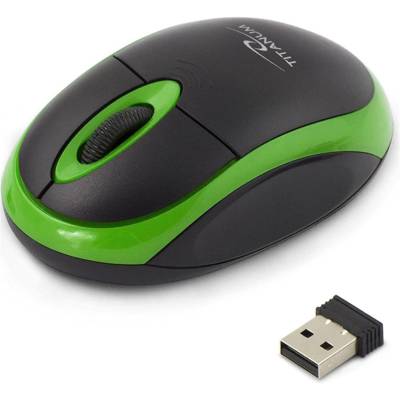 Souris sans Fil VULTURE Petite Maniable 3 Boutons 1000 dpi, Verte