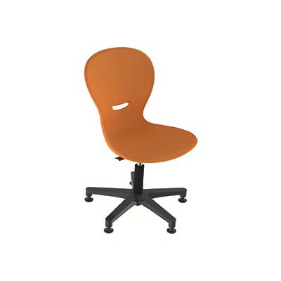 Siège HAVA HR - Coque Polypropylène Ergonomique et Piètement Époxy Réglable - H39 à 55 cm