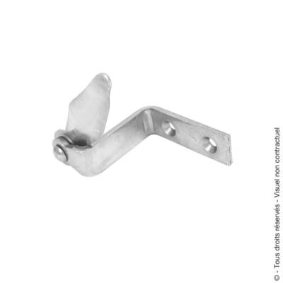 Tourniquet marseillais sur platine à visser zingué blanc 50mm - Gedimat - AFBAT
