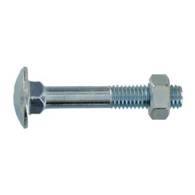 Boulon acier zingué tête ronde collet carré 6x50mm - Gedimat - VYNEX