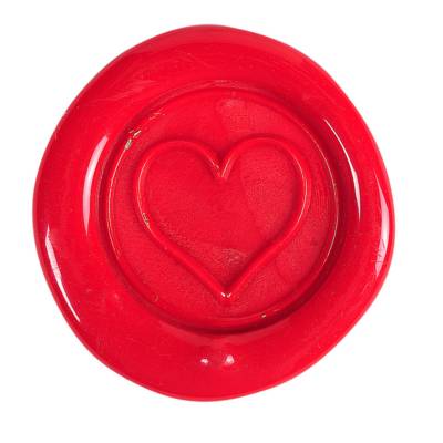 Pastille laiton pour sceau sur broche cœur - HERBIN