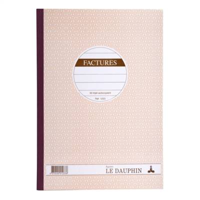 Manifold autocopiant 297X210 Factures 50 tripli - Avoine - LE DAUPHIN