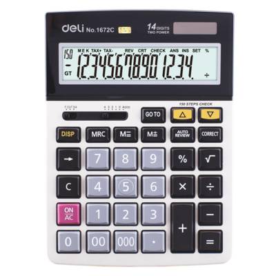 Calculatrice bureau métal 14 chiffres 150 contrôles