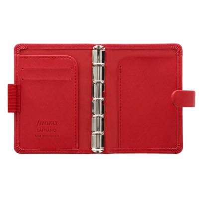Organiseur Saffiano mini Rouge