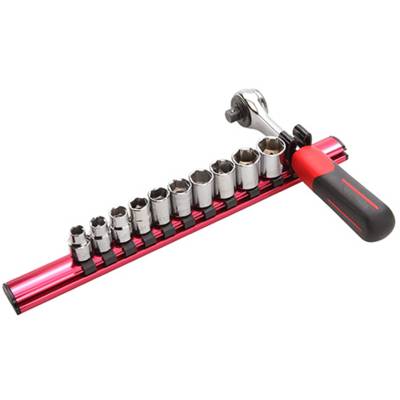 Jeu de 11 outils 1/4'' sur rack aimanté SAM OUTILLAGE - 73-RJ11R - Maxoutil