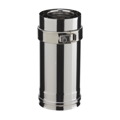 Conduit droit  PGI  Inox L.250 Ø80/130mm POUJOULAT - 37080703 - Maxoutil