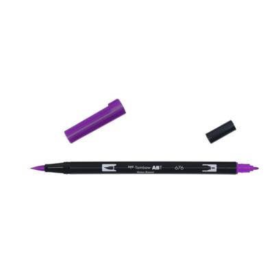 Feutre Dessin Double Pointe ABT Dual Brush Pen 676 violet royal - TOMBOW