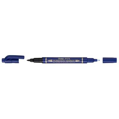 Marqueur permanent Pen, double pointe, bleu - PENTEL