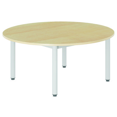 Table CARÉLIE plateau mélaminé chant ABS pièt. époxy - D120 cm - T2 -