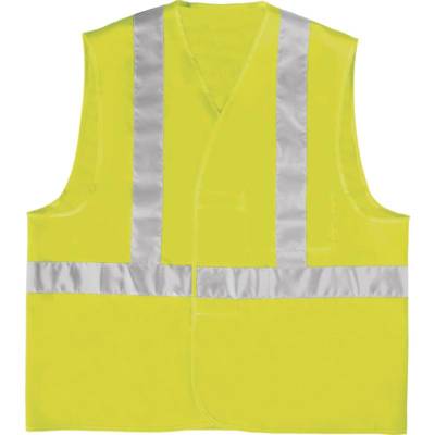 Gilet haute visibilite montage baudrier jaune fluo - Gedimat