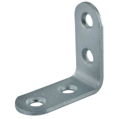 Equerre de chaise bout rond acier zingué 120 mm - Gedimat - NORAIL