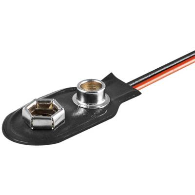 Support batterie 9V à câble perdu 15cm