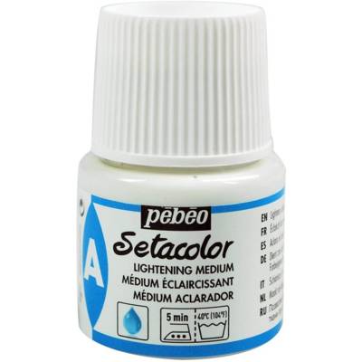 Flacon 45ml Peinture Auxiliare Setacolor  Médium Eclaicissant
