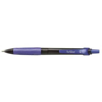 Stylo-bille rétractable  "EK-8410" pointe bille métal 1 mm Bleu