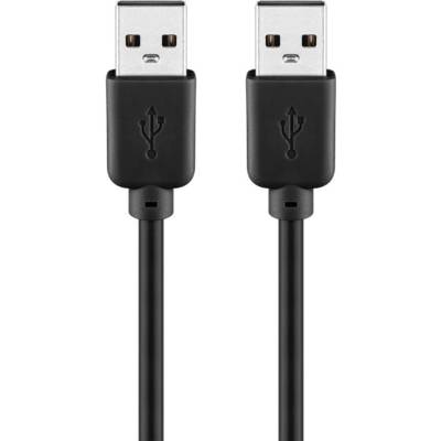 Câble USB 2.0 haute vitesse 1,8 m, noir - USB 2.0 mâle (type A)