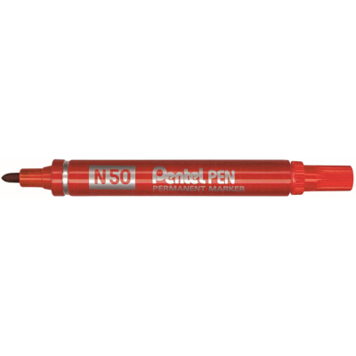 Marqueur permanent N50 Pointe Ogive 2 mm Rouge