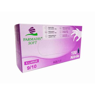 Boite de 100 Gants en nitrile T.XL 9/10 CRISTAL HYGIENE Usage unique EN374 - FGNITRI9